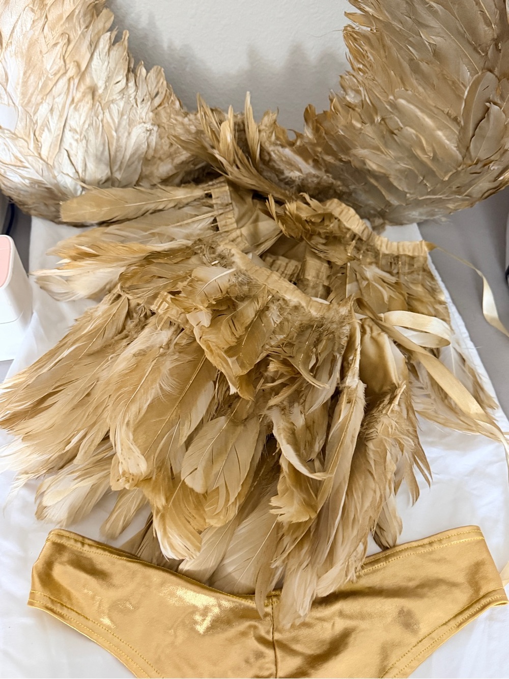 Custom made Halloween costume. Wings / skirt wrap and bottoms